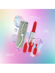 VIBRADOR COM 4 ACESSÓRIOS CANDY LIPSTICK VERDE LOVELINE