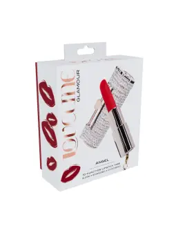 VIBRADOR COM 4 ACESSÓRIOS ANGEL LIPSTICK ROSA LOVELINE