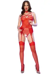 CONJUNTO BODY CR-4879 VERMELHO CHILIROSE