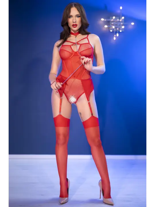 CONJUNTO BODY CR-4879 VERMELHO CHILIROSE