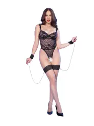 BODY COM ALGEMAS CR-4881 PRETO CHILIROSE