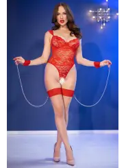 BODY COM ALGEMAS CR-4881 VERMELHO CHILIROSE