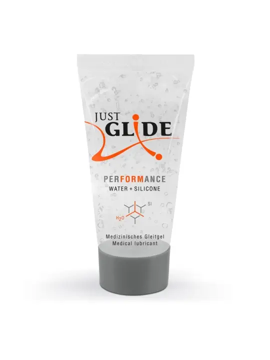 GEL LUBRIFICANTE HÍBRIDO PERFORMANCE 20 ML  JUST GLDE