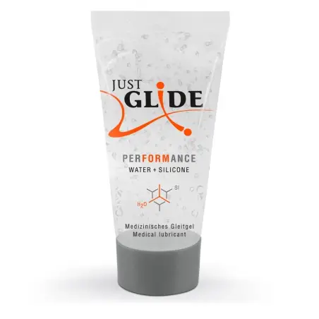 GEL LUBRIFICANTE HÍBRIDO PERFORMANCE 20 ML  JUST GLDE