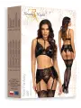 CONJUNTO DE 3 PEÇAS NOIR FANTASY SET BEAUTY NIGHT FASHION PRETO