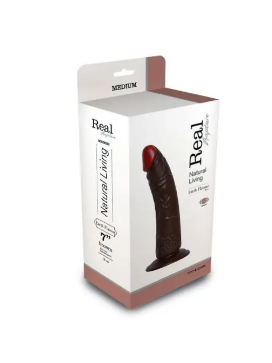 VIBRADOR REALÍSTICO REAL RAPTURE EARTH FLAVOUR 7'' NEGRO