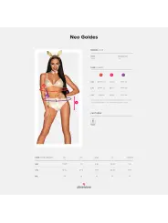 FANTASIA DE COELHINHA NEO GOLDES TAMANHO QUEEN OBSESSIVE AMARELA