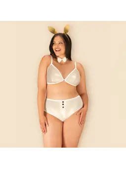 FANTASIA DE COELHINHA NEO GOLDES TAMANHO QUEEN OBSESSIVE AMARELA