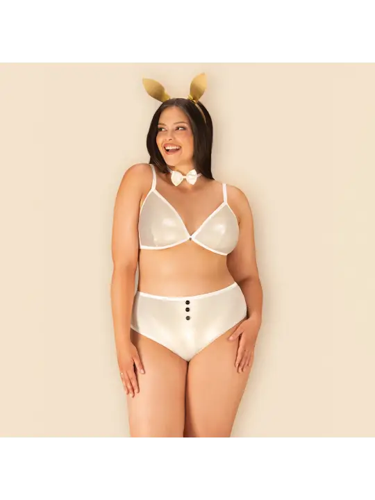 FANTASIA DE COELHINHA NEO GOLDES TAMANHO QUEEN OBSESSIVE AMARELA