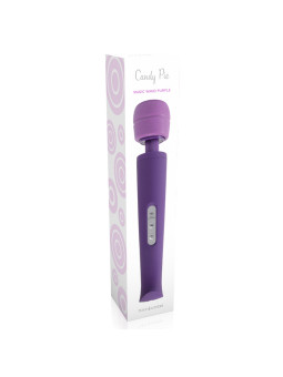 MASSAJADOR COM CARREGADOR USB CANDY PIE MAGIC WAND ROXO