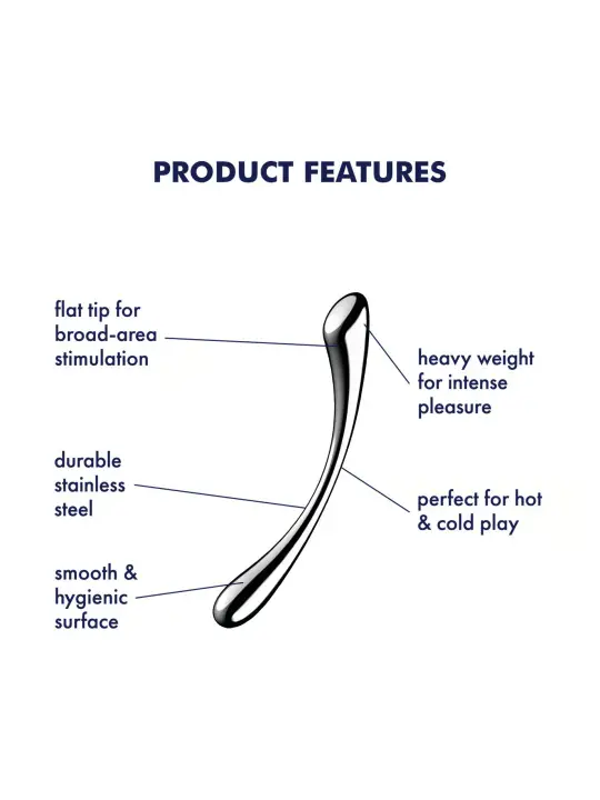 DILDO EM METAL COSMIC CREST 1 SATISFYER