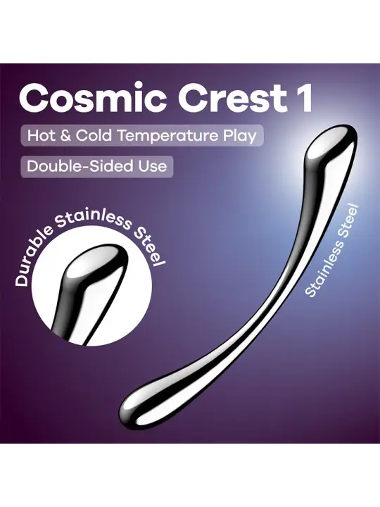 DILDO EM METAL COSMIC CREST 1 SATISFYER