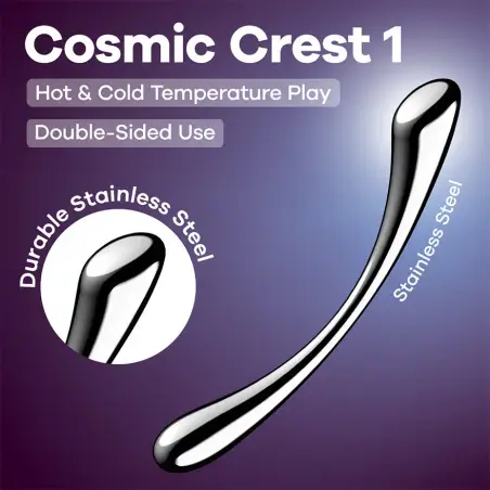 DILDO EM METAL COSMIC CREST 1 SATISFYER
