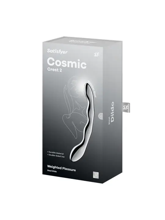 DILDO EM METAL COSMIC CREST 2 SATISFYER