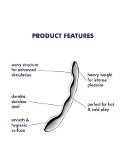 DILDO EM METAL COSMIC CREST 2 SATISFYER