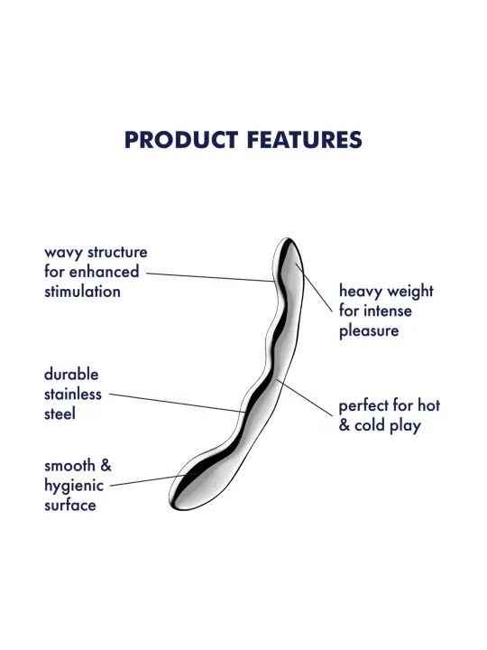 DILDO EM METAL COSMIC CREST 2 SATISFYER