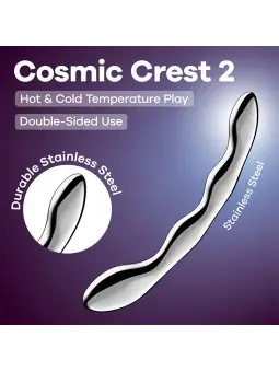 DILDO EM METAL COSMIC CREST 2 SATISFYER