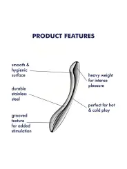 DILDO EM METAL PURE GRAVITY 1 SATISFYER