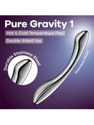 DILDO EM METAL PURE GRAVITY 1 SATISFYER