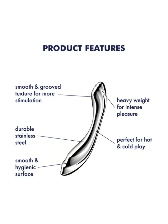 DILDO EM METAL PURE GRAVITY 2 SATISFYER