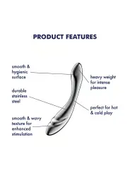 DILDO EM METAL PURE GRAVITY 3 SATISFYER