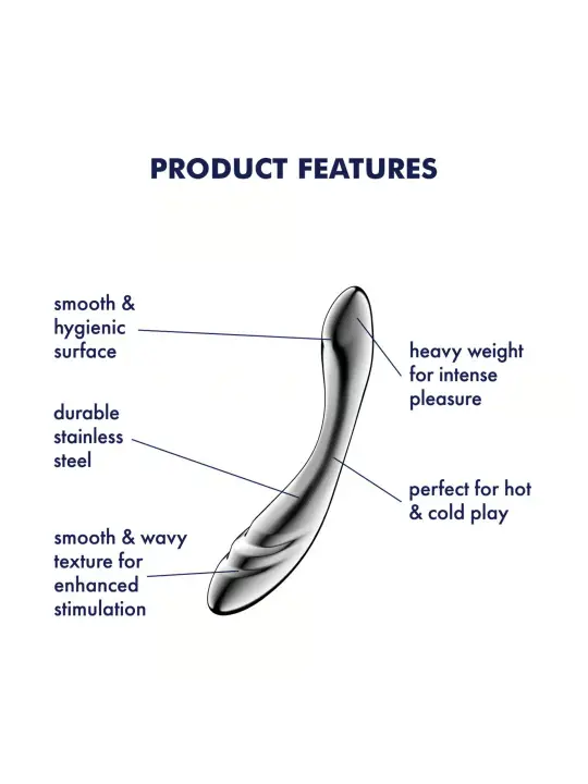 DILDO EM METAL PURE GRAVITY 3 SATISFYER