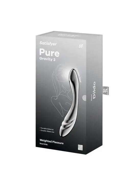 DILDO EM METAL PURE GRAVITY 3 SATISFYER