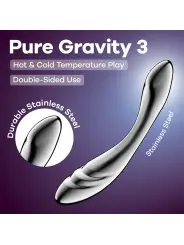 DILDO EM METAL PURE GRAVITY 3 SATISFYER
