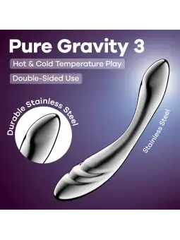 DILDO EM METAL PURE GRAVITY 3 SATISFYER
