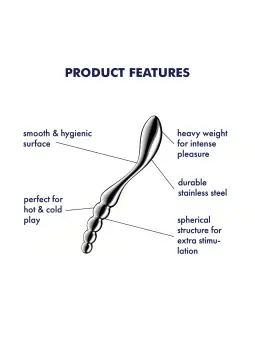 DILDO EM METAL STAR FORCE 1 SATISFYER