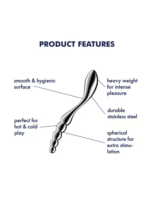 DILDO EM METAL STAR FORCE 1 SATISFYER