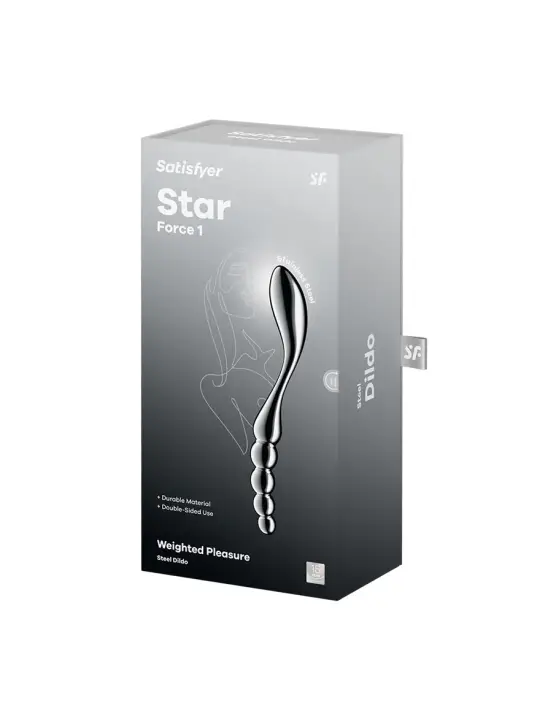 DILDO EM METAL STAR FORCE 1 SATISFYER