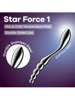DILDO EM METAL STAR FORCE 1 SATISFYER