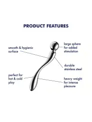 DILDO EM METAL STAR FORCE 2 SATISFYER