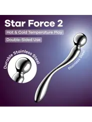 DILDO EM METAL STAR FORCE 2 SATISFYER