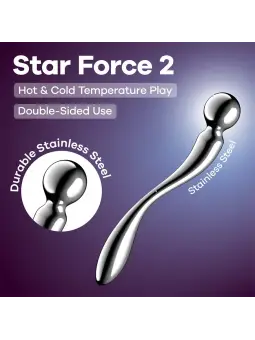 DILDO EM METAL STAR FORCE 2 SATISFYER