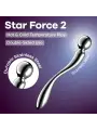 DILDO EM METAL STAR FORCE 2 SATISFYER