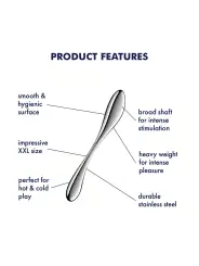 DILDO EM METAL STAR FORCE 3 SATISFYER