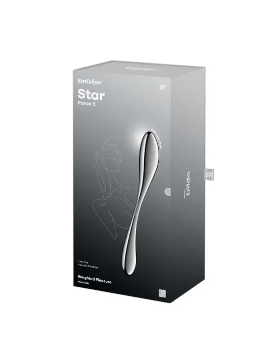 DILDO EM METAL STAR FORCE 3 SATISFYER