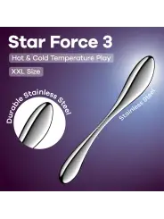 DILDO EM METAL STAR FORCE 3 SATISFYER