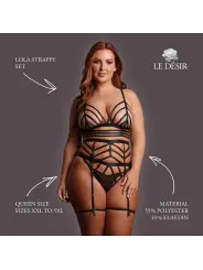 LOLA - STRAPPY SET - QUEEN SIZE - BLACK