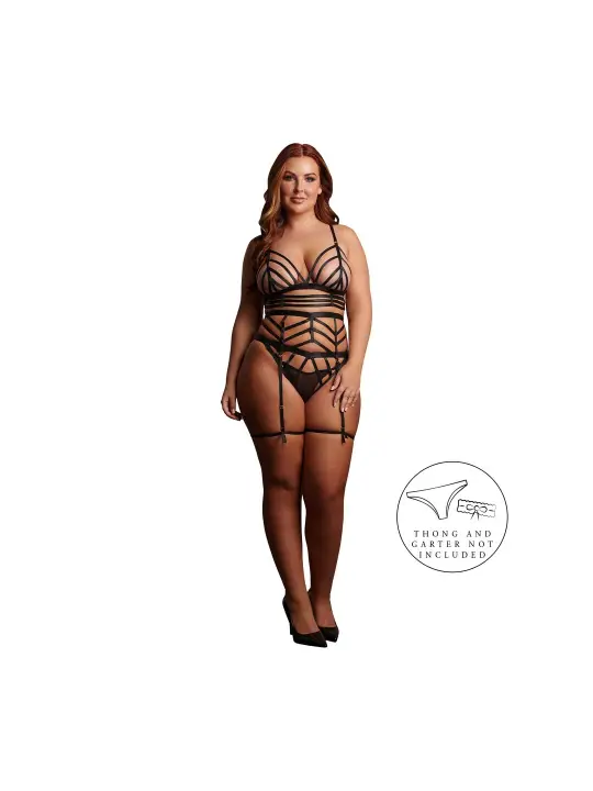 LOLA - STRAPPY SET - QUEEN SIZE - BLACK