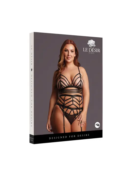 LOLA - STRAPPY SET - QUEEN SIZE - BLACK