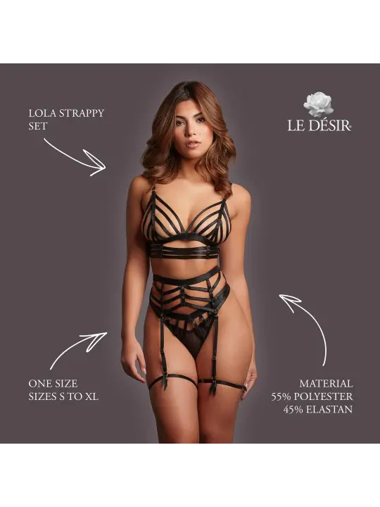 LOLA - STRAPPY SET - ONE SIZE - BLACK