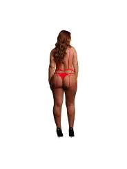 STUPID CUPID - HEART HARNESS - QUEEN SIZE - RED