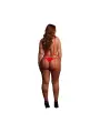 STUPID CUPID - HEART HARNESS - QUEEN SIZE - RED