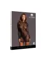 ROXY - SEXY LEOPARD MESH CHEEKY DRESS - ONE SIZE - BLACK