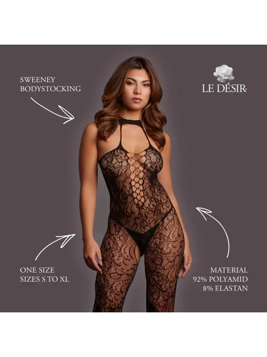 SWEENEY - BODYSTOCKING - ONE SIZE - BLACK