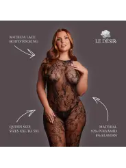 MATILDA - LACE BODYSTOCKING - QUEEN SIZE - BLACK