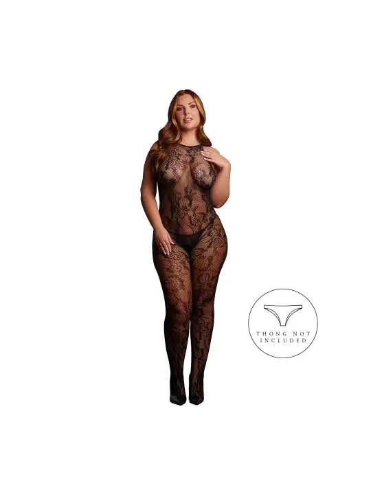 MATILDA - LACE BODYSTOCKING - QUEEN SIZE - BLACK